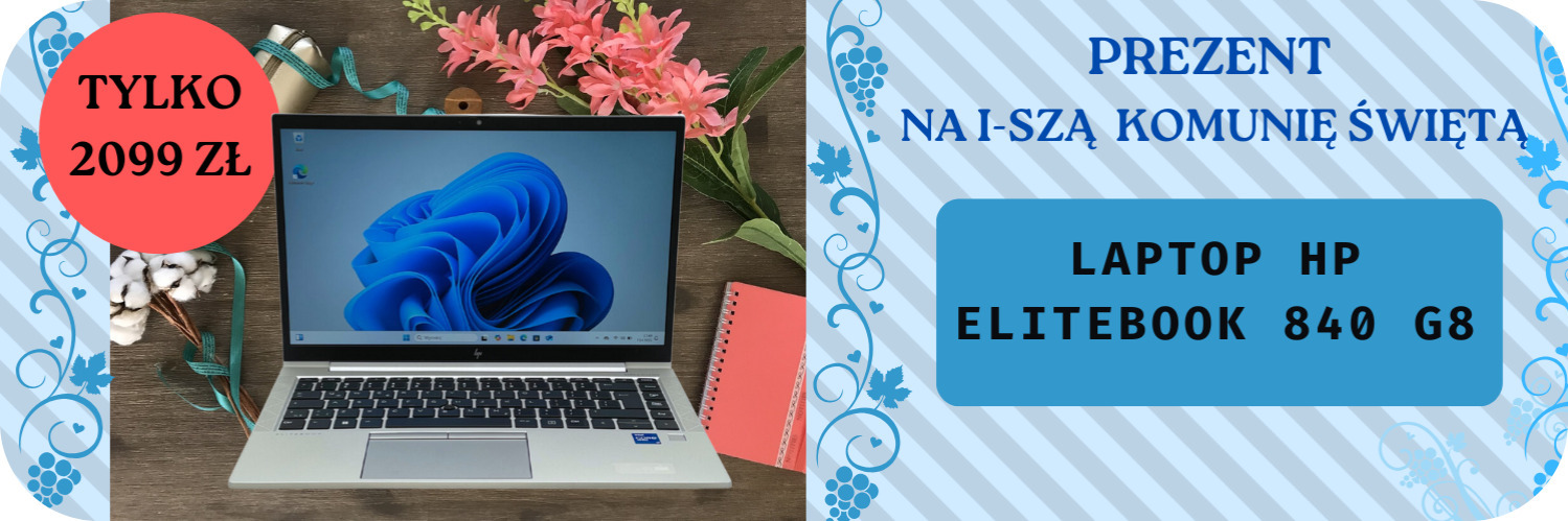 Laptop HP EliteBook 840 G8 • i7-1165G7 • 16GB • 512 GB • Iris Xe • 14.1″ Full HD